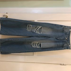 Shein High Waisted Ripped Baggy Jeans